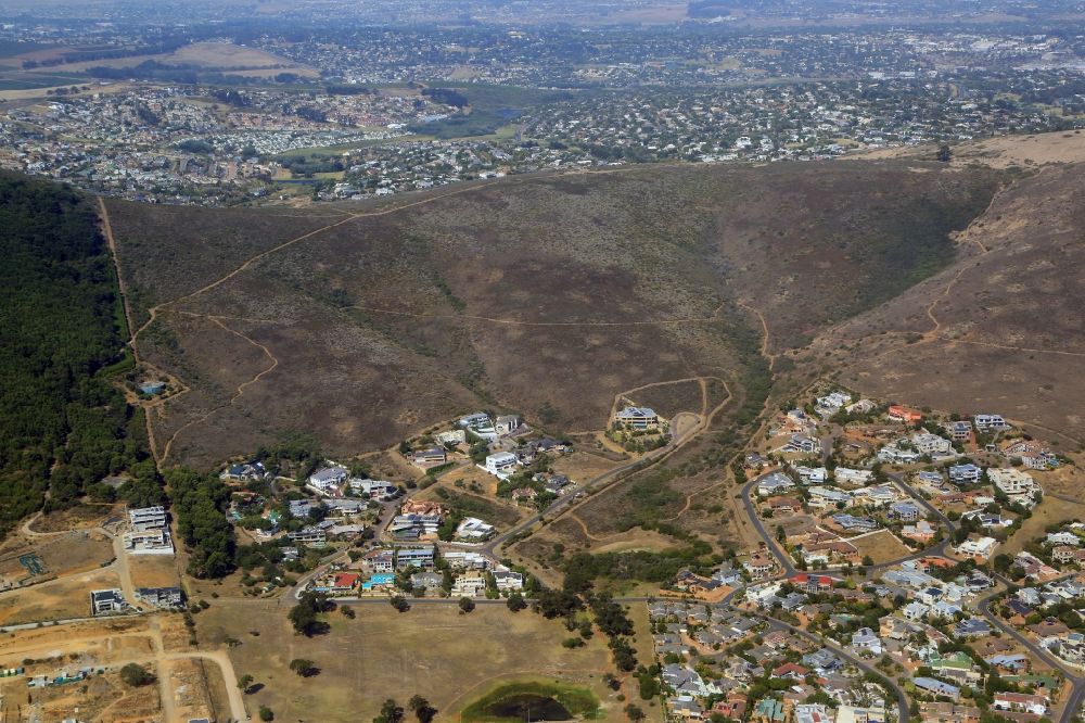 Kapstadt from the bird's eye view: District of Parow at the mountain Tygerberg in the city of Cape Town in Western Cape, South Africa