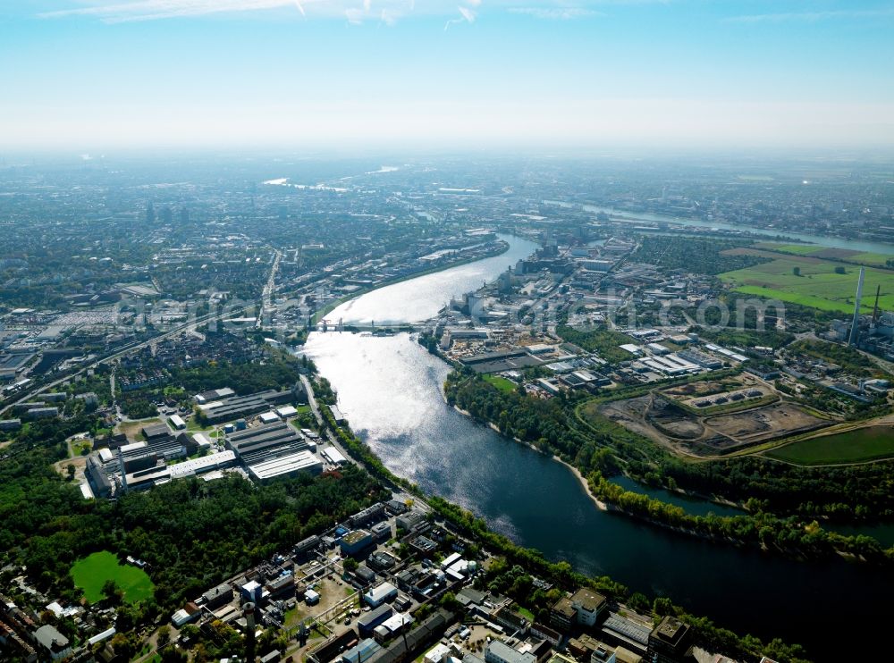 Mannheim from above - City view from the center of the city of Mannheim in Baden-Württemberg