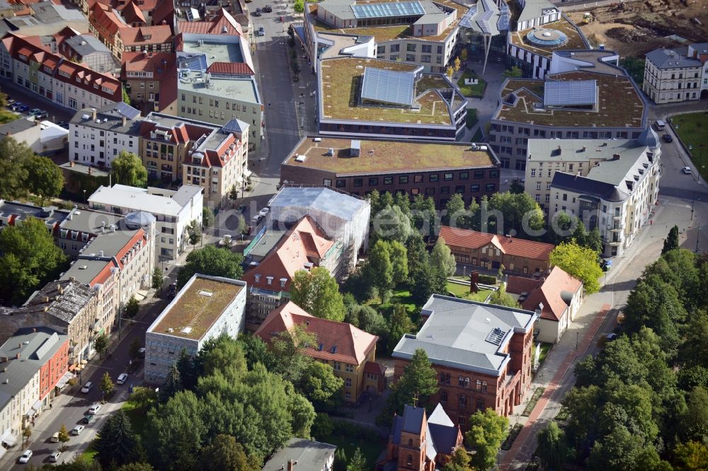 Aerial photograph Eberswalde - City campus of the University for Sustainable Development in Eberswalde in the state Brandenburg. The University for Sustainable Development Eberswalde was founded in 1830 as Higher forest institute in Eberswalde