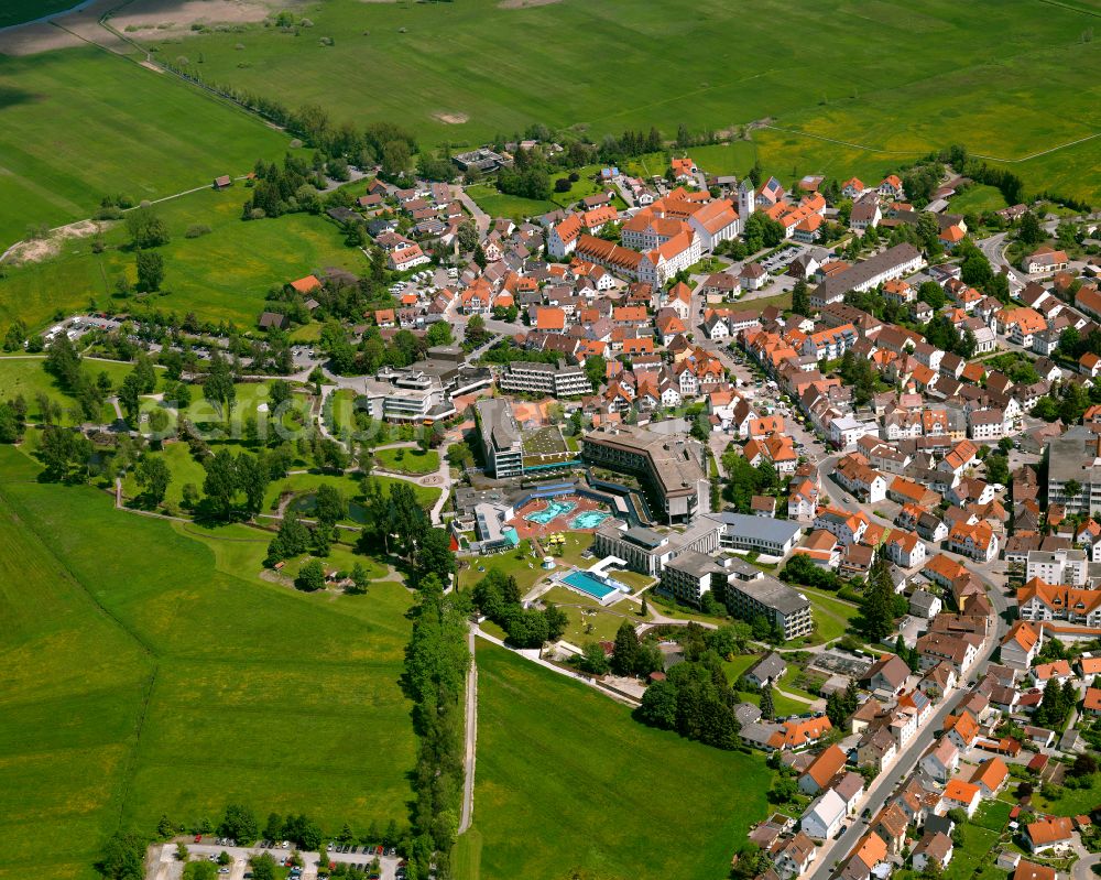 Kappel from above - Urban area with outskirts and inner city area on the edge of agricultural fields and arable land in Kappel in the state Baden-Wuerttemberg, Germany
