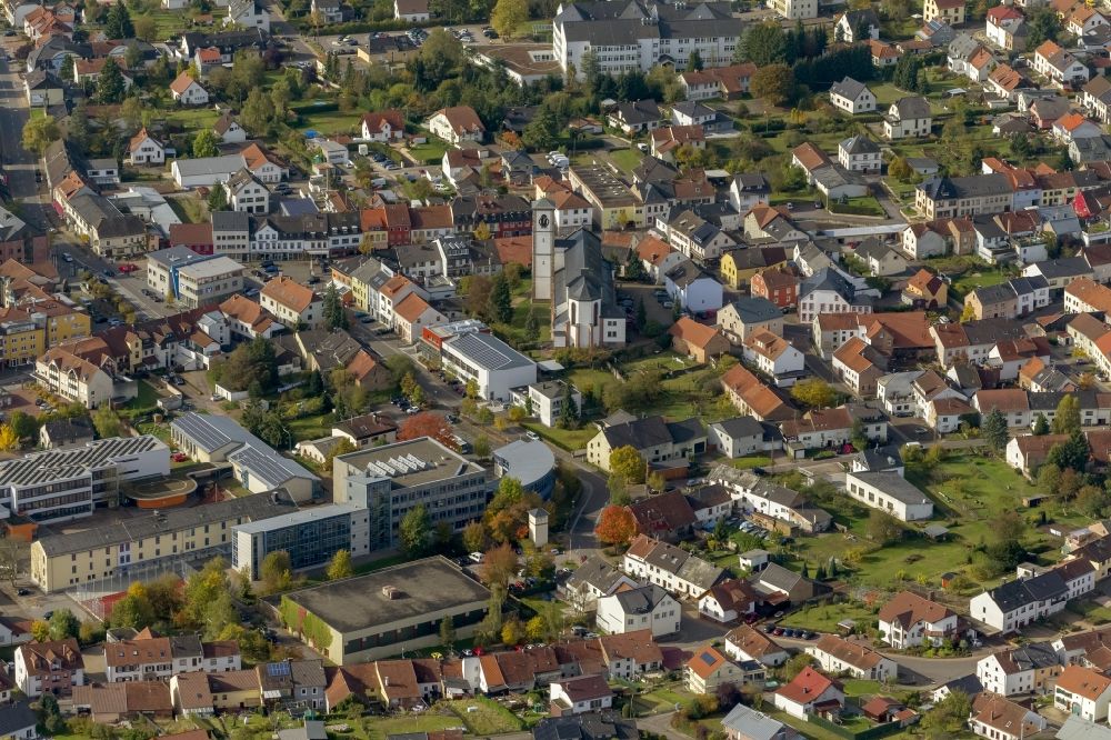 Aerial photograph Losheim am See - City of Losheim Saarland