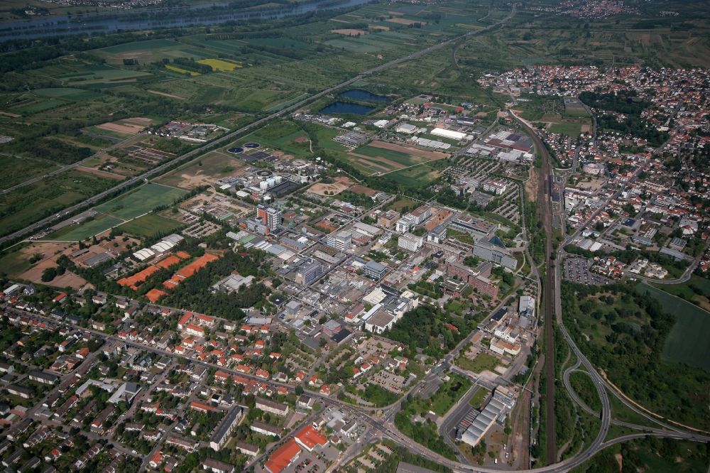 Aerial image Ingelheim am Rhein - Center in Ingelheim am Rhein in Rhineland-Palatinate
