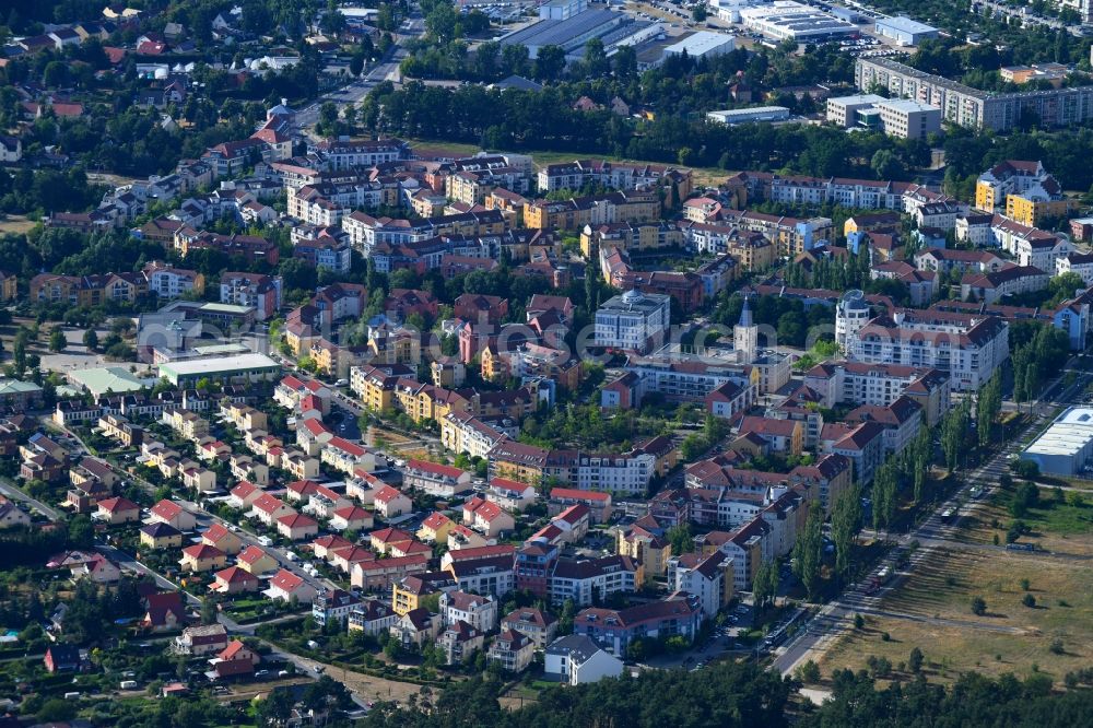 Aerial image Potsdam - Outskirts residential Kirchsteigfeld in Potsdam in the state Brandenburg, Germany