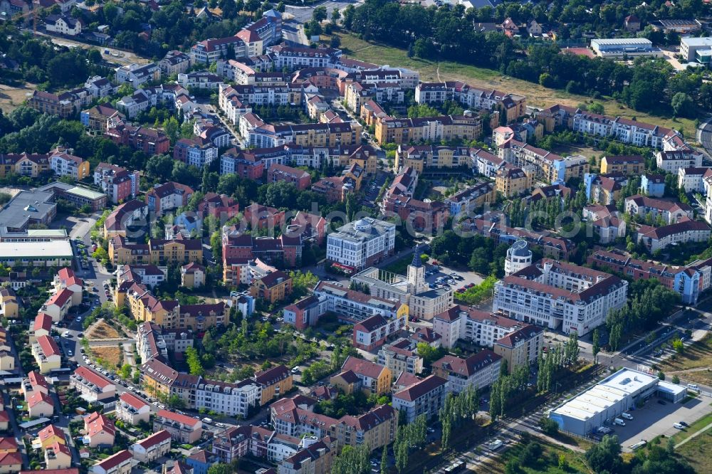 Aerial photograph Potsdam - Outskirts residential Kirchsteigfeld in Potsdam in the state Brandenburg, Germany