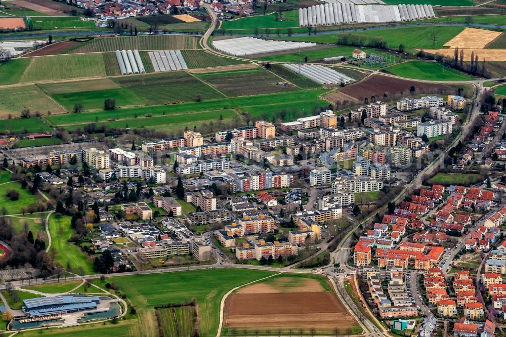 Aerial photograph Denzlingen - Outskirts residential in Denzlingen in the state Baden-Wuerttemberg, Germany