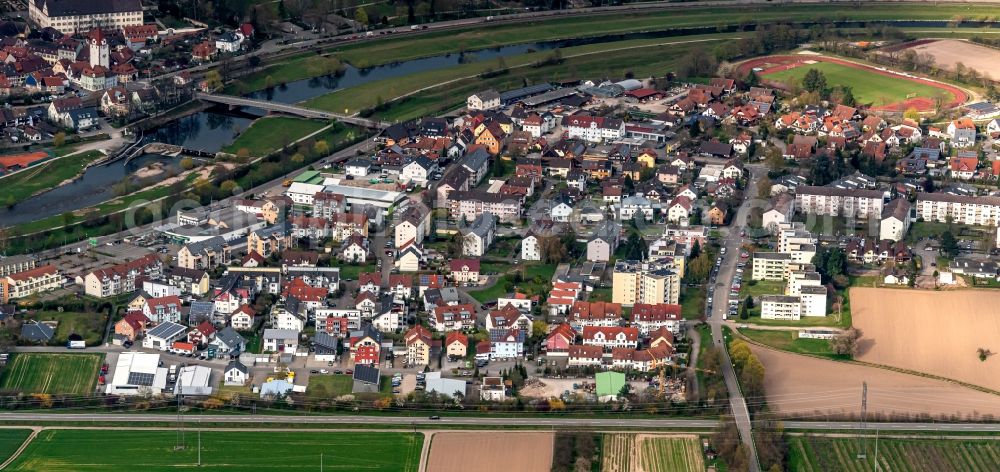 Aerial image Gengenbach - Outskirts residential in Gengenbach in the state Baden-Wuerttemberg, Germany