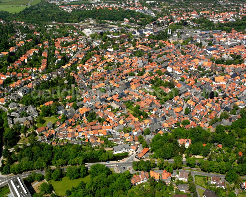 Georgenberg from above - Outskirts residential in Georgenberg in the state Lower Saxony, Germany