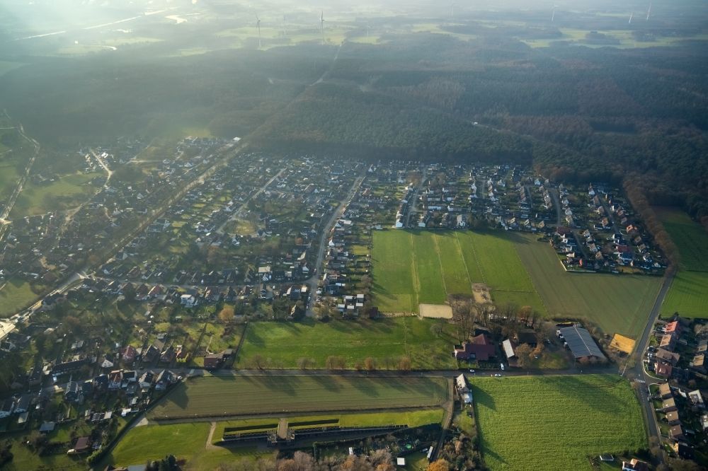 Aerial image Haltern am See - Outskirts residential in Haltern am See in the state North Rhine-Westphalia, Germany