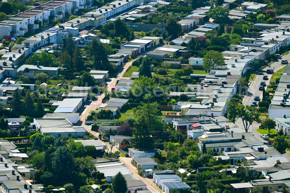 Aerial photograph Dessau - Outskirts residential Kleinring - Mittelring - Grossring in Dessau in the state Saxony-Anhalt, Germany