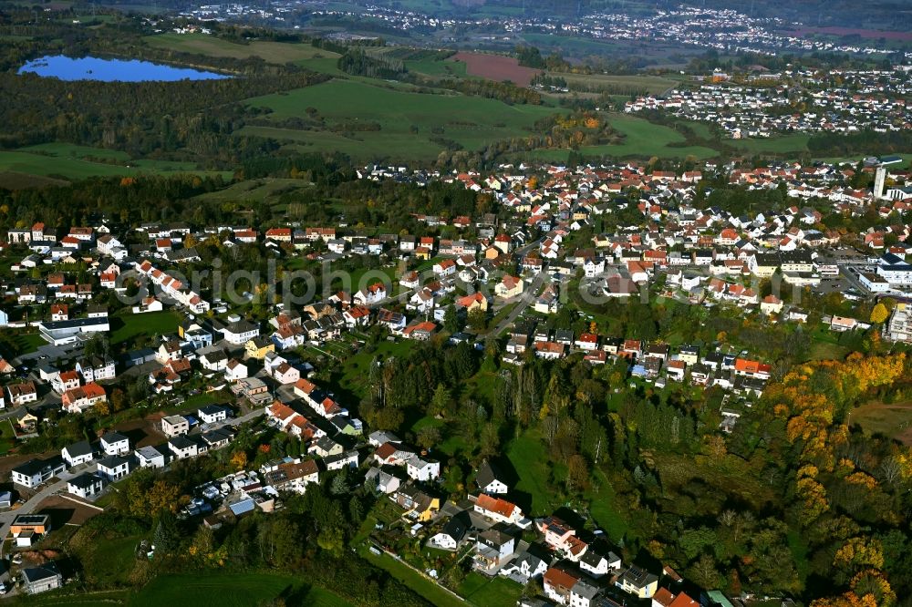Merchweiler from the bird's eye view: Outskirts residential in Merchweiler in the state Saarland, Germany