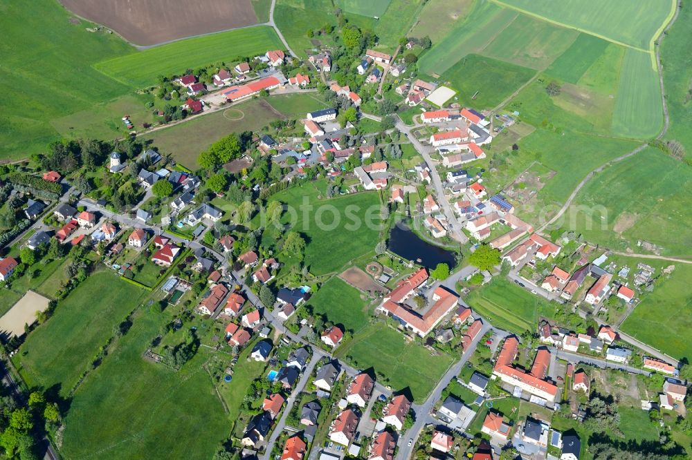 Aerial photograph Moritzburg - Outskirts residential in Moritzburg in the state Saxony, Germany