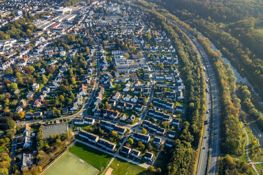 Aerial photograph Neheim - Outskirts residential in Neheim in the state North Rhine-Westphalia, Germany