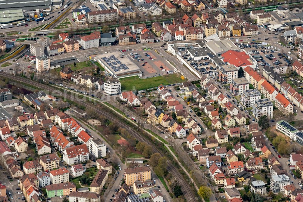 Aerial image Heilbronn - Outskirts residential in Norden in Heilbronn in the state Baden-Wuerttemberg, Germany
