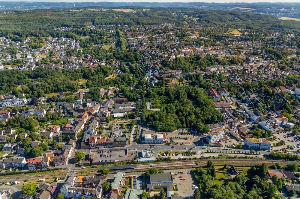 Aerial photograph Witten - Outskirts residential on Westfeldstrasse in the district Annen in Witten in the state North Rhine-Westphalia, Germany
