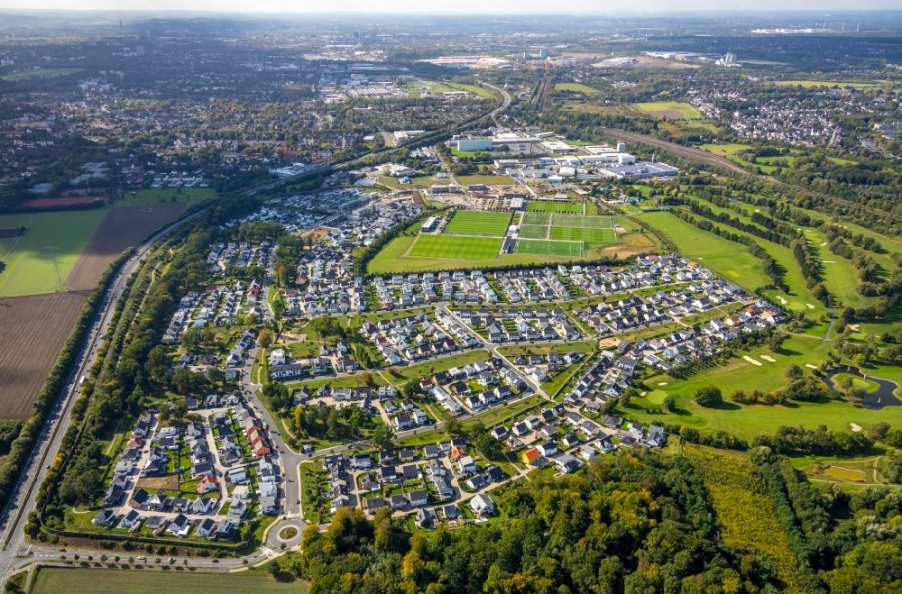 Aerial photograph Dortmund - Outskirts residential in the district Brackeler Feld in Dortmund in the state North Rhine-Westphalia, Germany