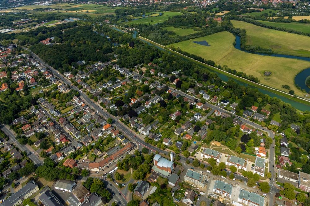 Aerial photograph Hamm - Outskirts residential in the district Norddinker in Hamm in the state North Rhine-Westphalia, Germany