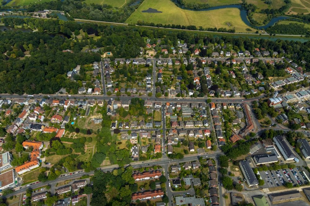 Aerial photograph Hamm - Outskirts residential in the district Norddinker in Hamm in the state North Rhine-Westphalia, Germany