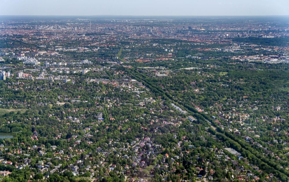 Berlin from above - Outskirts residential in the district Staaken in Berlin, Germany