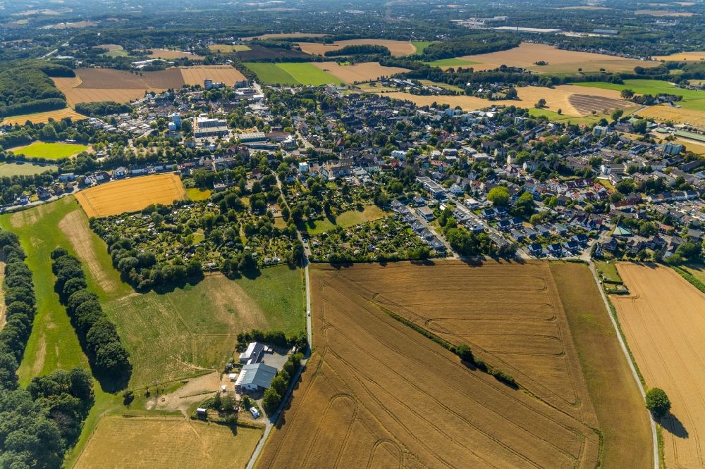 Aerial photograph Witten - Outskirts residential in the district Stockum in Witten in the state North Rhine-Westphalia, Germany