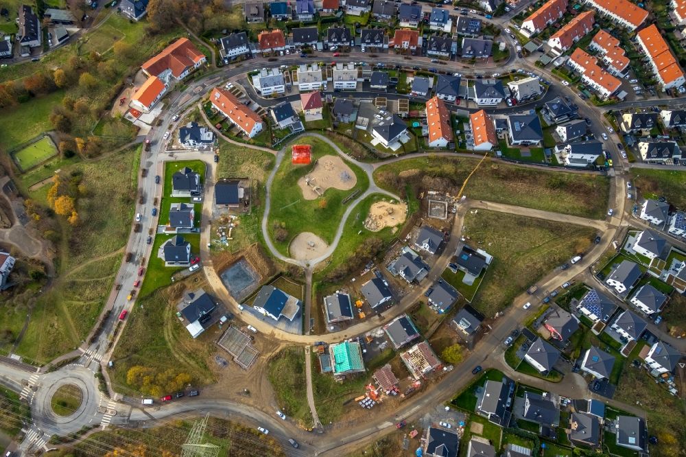 Aerial image Lüdenscheid - Outskirts residential in the district Vogelberg in Luedenscheid in the state North Rhine-Westphalia, Germany