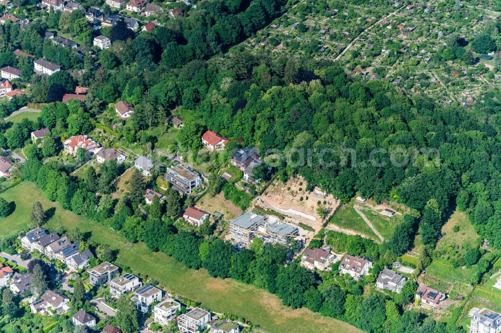 Freiburg im Breisgau from the bird's eye view: Outskirts residential in the district Wiehre in Freiburg im Breisgau in the state Baden-Wuerttemberg, Germany