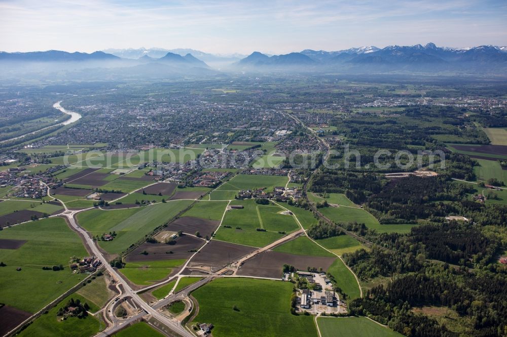 Aerial image Rosenheim - Outskirts residential in Rosenheim in the state Bavaria, Germany
