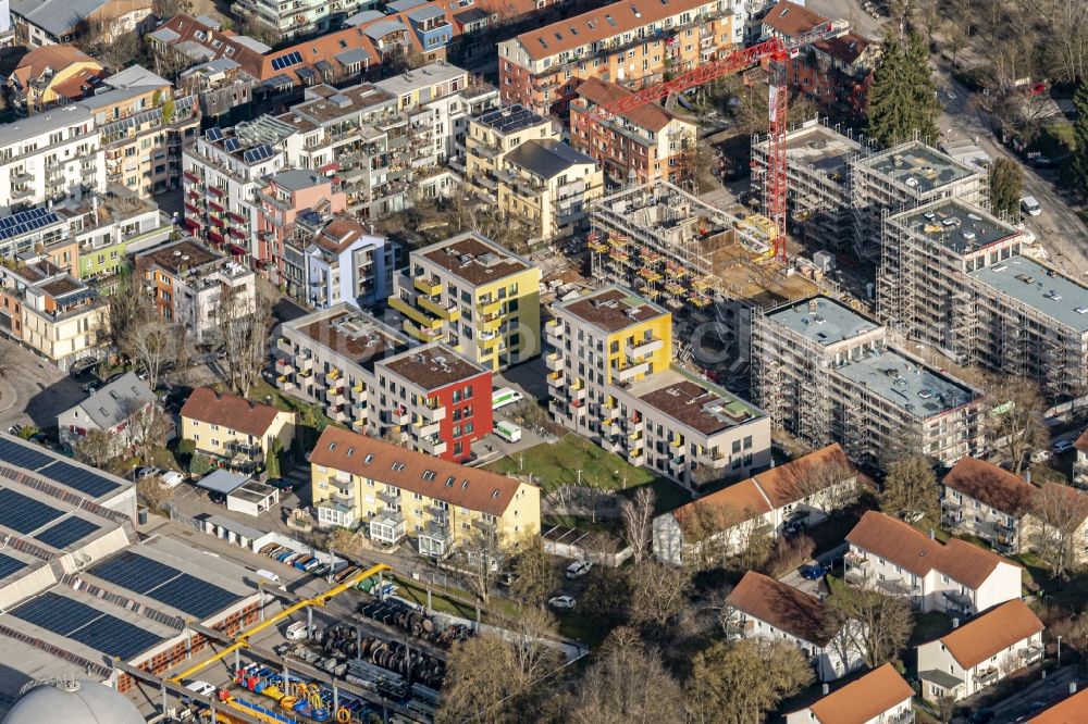 Aerial photograph Tübingen - Outskirts residential Suedstadt - Derendingen in Tuebingen in the state Baden-Wurttemberg, Germany