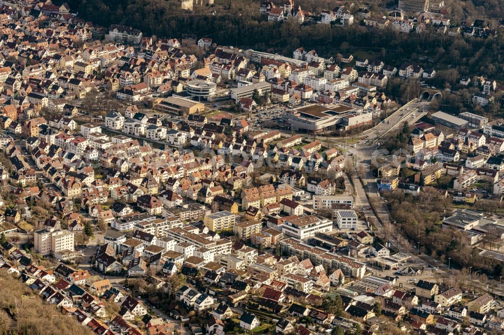 Aerial image Tübingen - Outskirts residential on B296 in Tuebingen in the state Baden-Wurttemberg, Germany