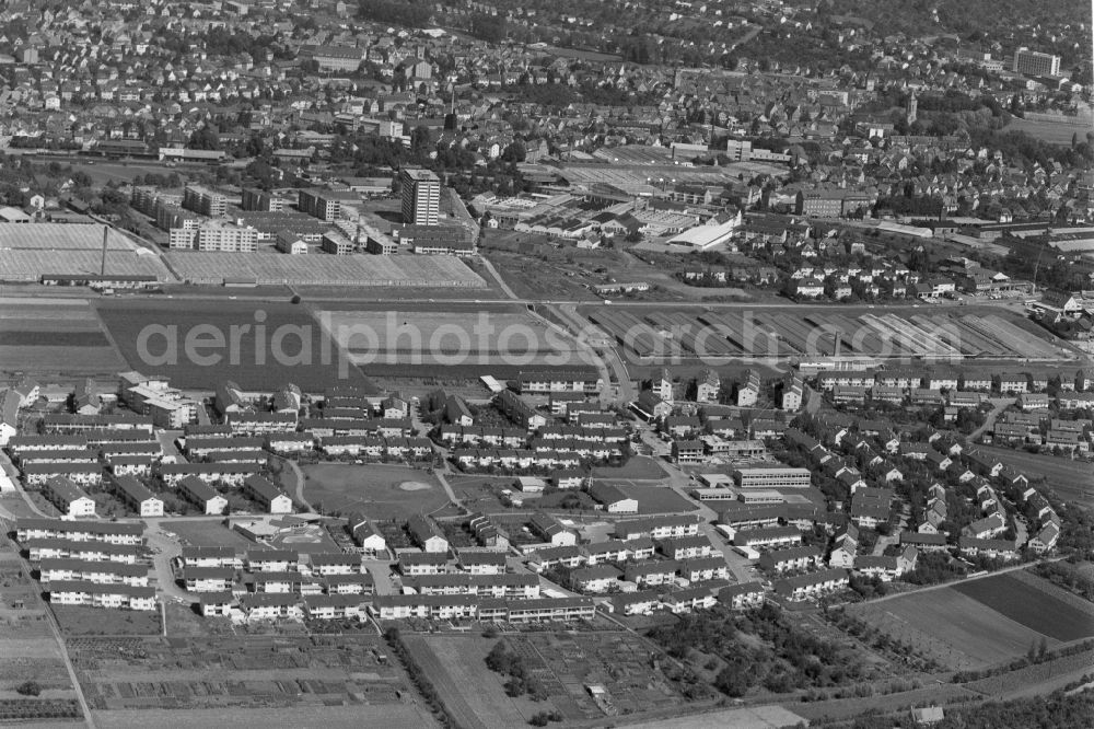 Waiblingen from the bird's eye view: Outskirts residential in Waiblingen in the state Baden-Wuerttemberg, Germany