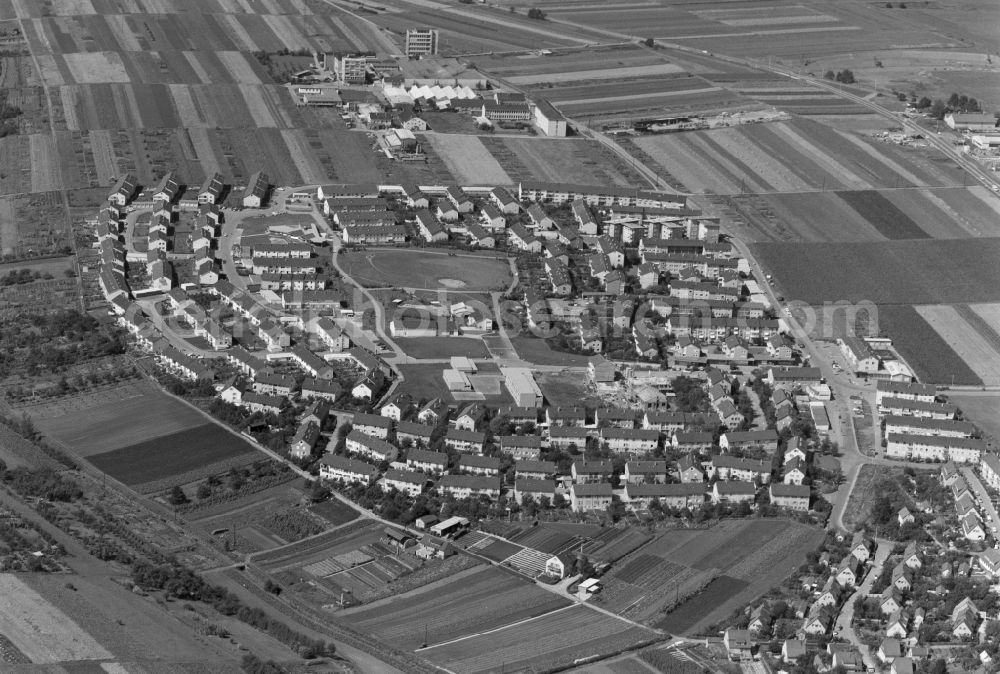 Aerial image Waiblingen - Outskirts residential in Waiblingen in the state Baden-Wuerttemberg, Germany