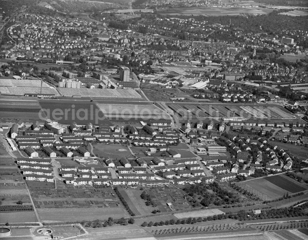 Waiblingen from the bird's eye view: Outskirts residential in Waiblingen in the state Baden-Wuerttemberg, Germany