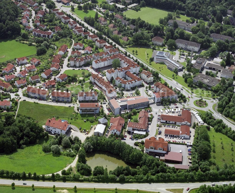 Wasserburg am Inn from above - Outskirts residential in Wasserburg am Inn in the state Bavaria, Germany
