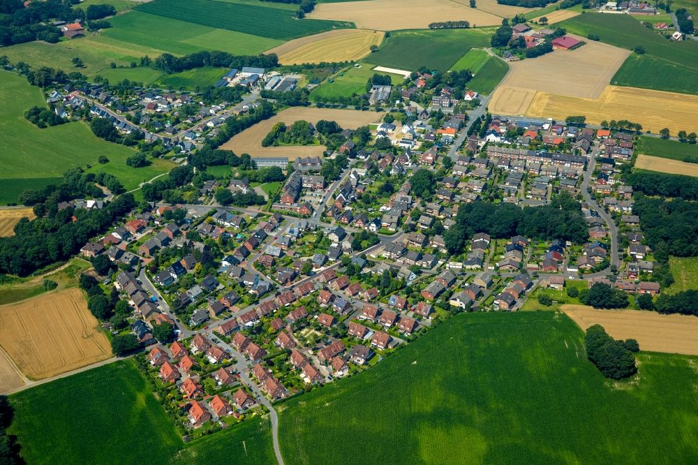 Aerial photograph Dorsten - District Altendorf-Ulfkotte in the city in Dorsten in the state North Rhine-Westphalia