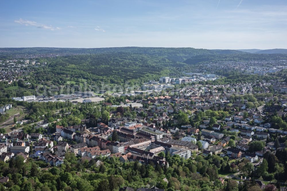 Aerial image Pforzheim - District Arlinger und Enztal in the city in Pforzheim in the state Baden-Wuerttemberg