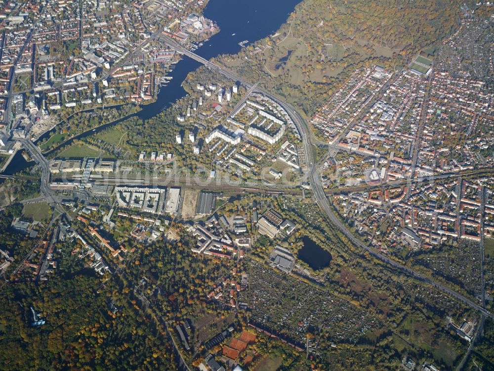 Aerial photograph Potsdam - District Babelsberg Nord in the city in Potsdam in the state Brandenburg