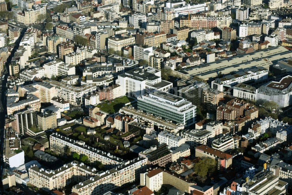 Aerial photograph Paris - District Boulogne-Billancourt in the city in Paris in Ile-de-France, France
