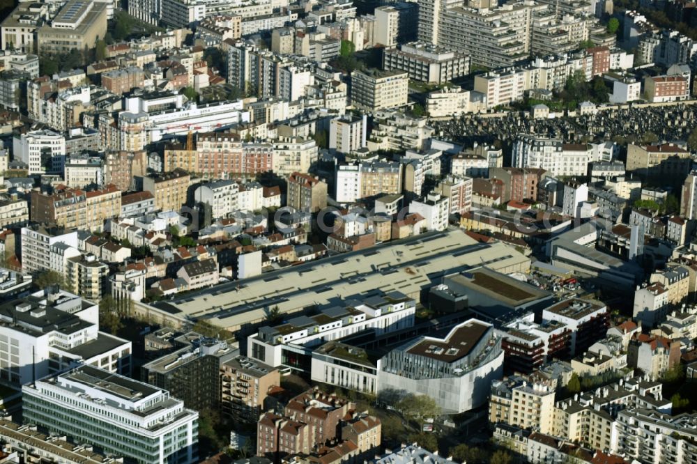 Paris from above - District Boulogne-Billancourt in the city in Paris in Ile-de-France, France
