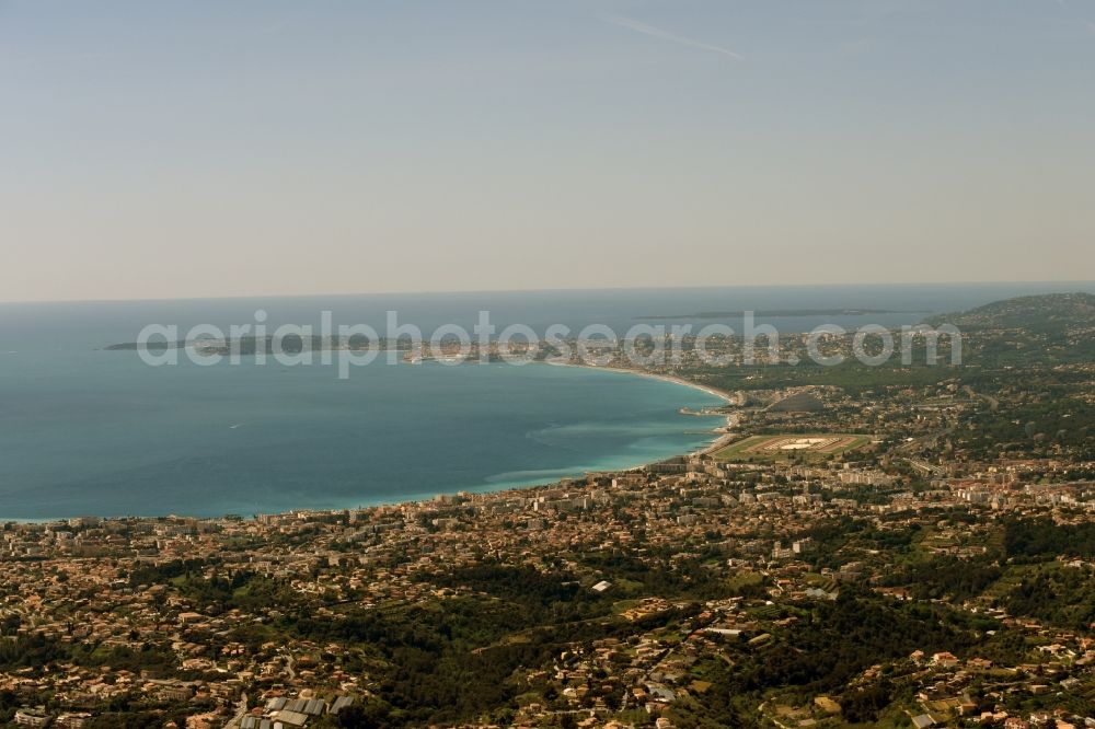 Nizza - Nice from above - District Cagnes-sur-Mer in the city in Nice in Provence-Alpes-Cote d'Azur, France