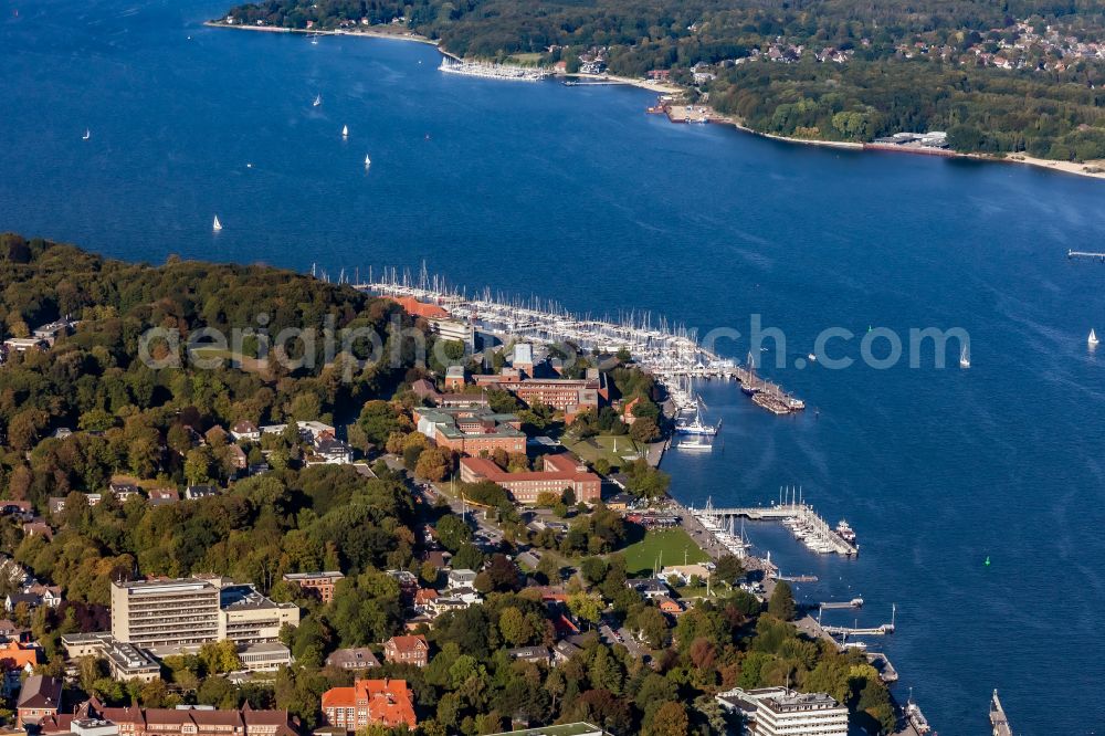 Aerial image Kiel - District Duesternbrok with buildings of the state government of Schleswig-Holstein in Kiel in the state Schleswig-Holstein, Germany