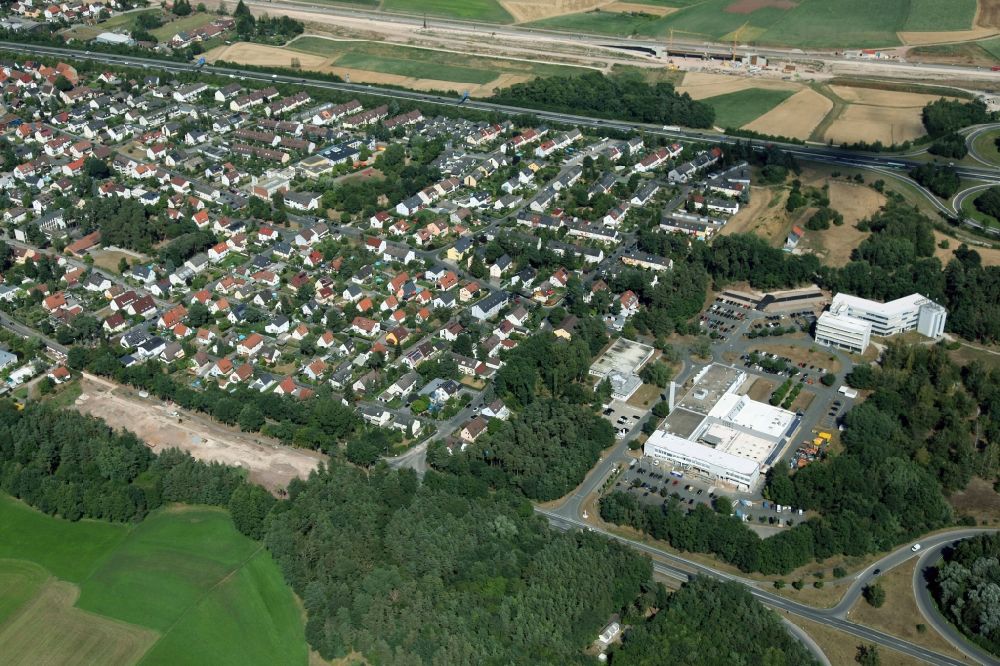 Aerial image Erlangen Eltersdorf - District Eltersdorf in the city in Erlangen in the state Bavaria