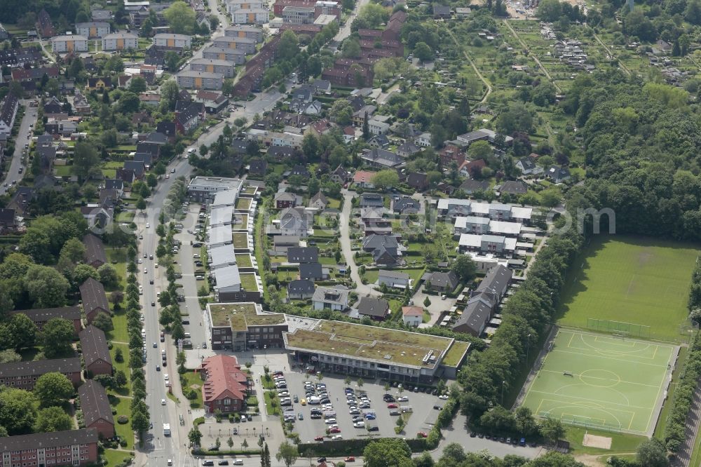 Aerial image Flensburg - District Fruerlund in the city in Flensburg in the state Schleswig-Holstein