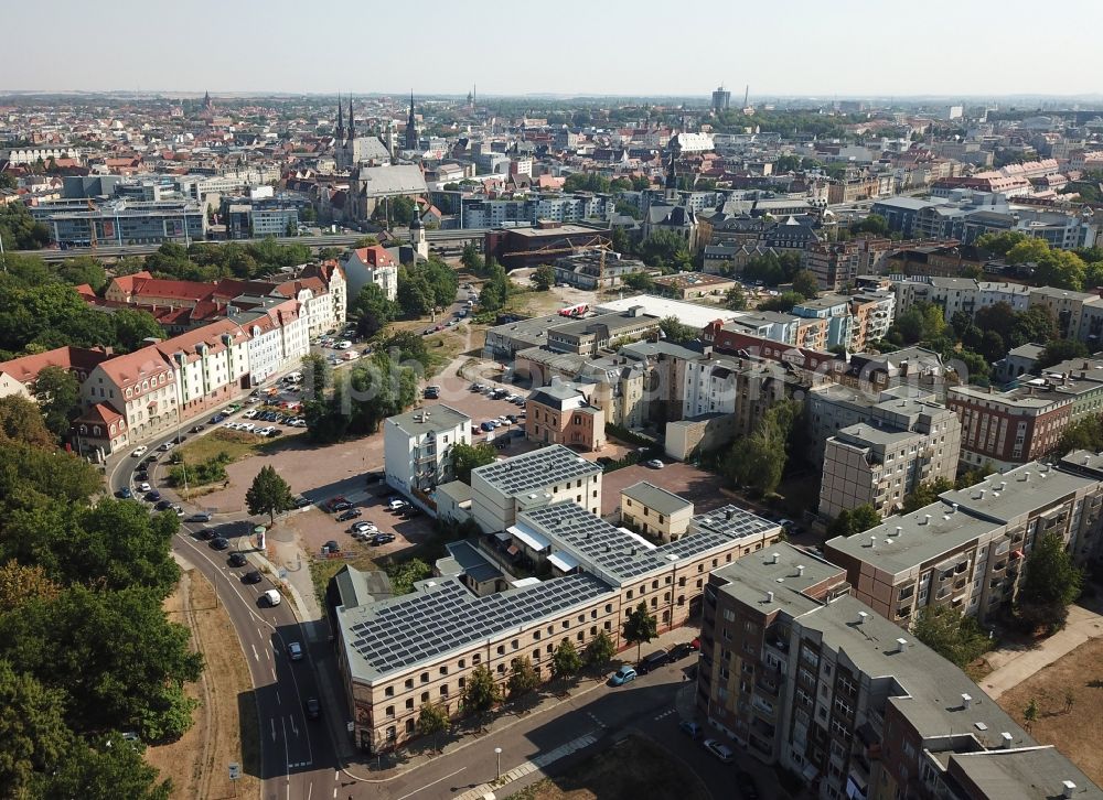 Halle (Saale) from above - View of the district Glaucha in Halle ( Saale ) in the state Saxony-Anhalt