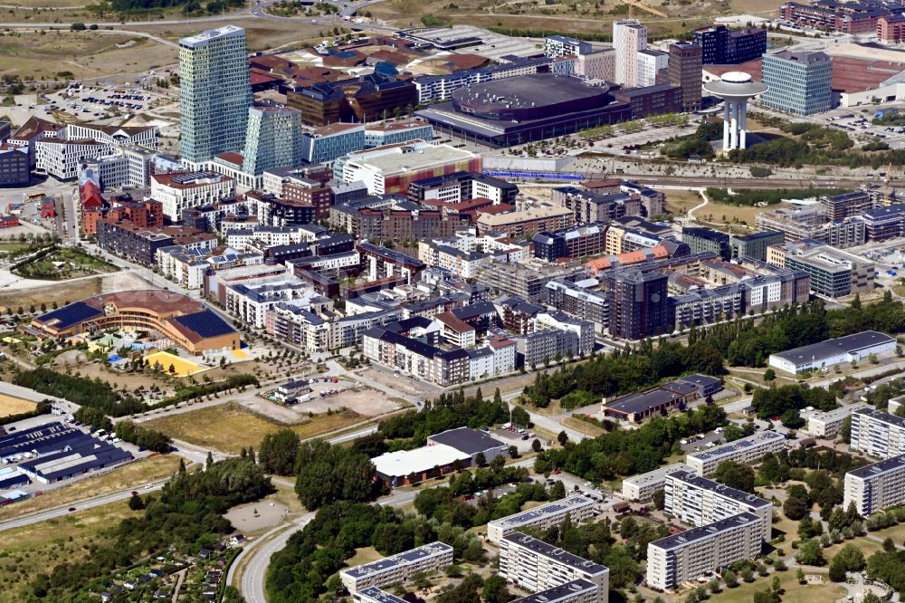 Aerial photograph Malmö - Cityscape of the district Malmoe Hyllie in Malmoe in Skane laen, Sweden