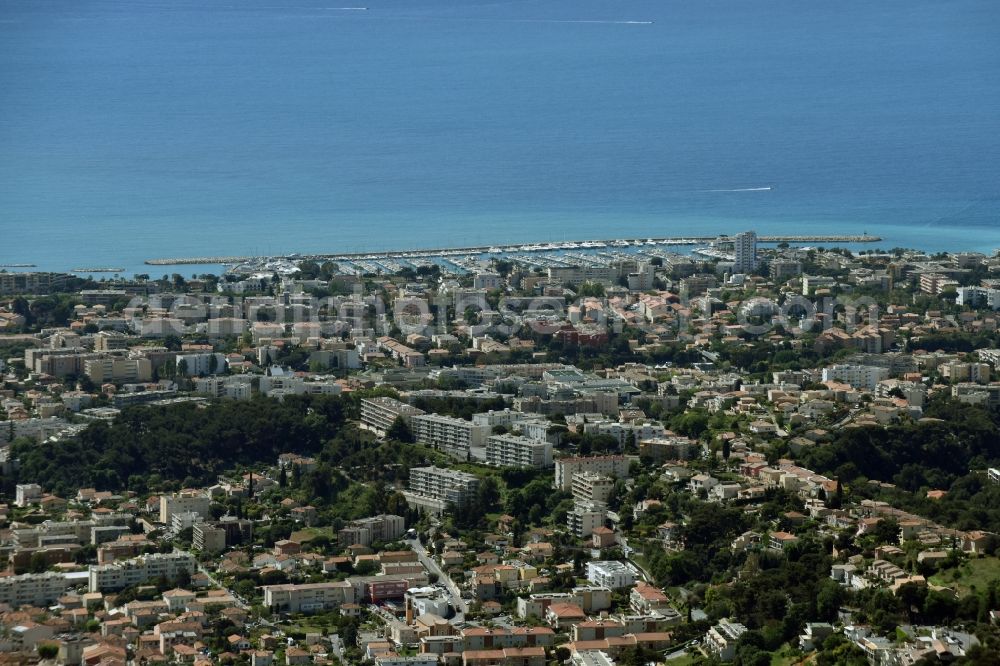 Aerial photograph Nizza - Nice - District Saint-Laurent-du-Var in the city in Nice in Provence-Alpes-Cote d'Azur, France