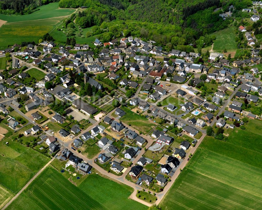 Mayen, Kürrenberg from the bird's eye view: District in the city in Mayen, Kuerrenberg in the state Rhineland-Palatinate