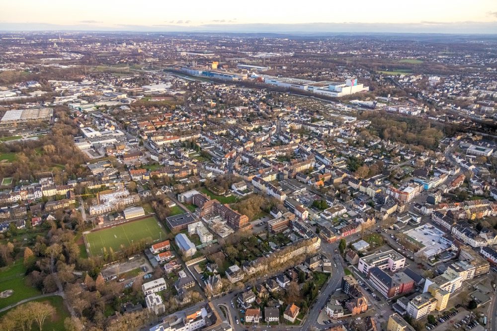 Bochum from above - District Wattenscheid in the city in Bochum in the state North Rhine-Westphalia, Germany