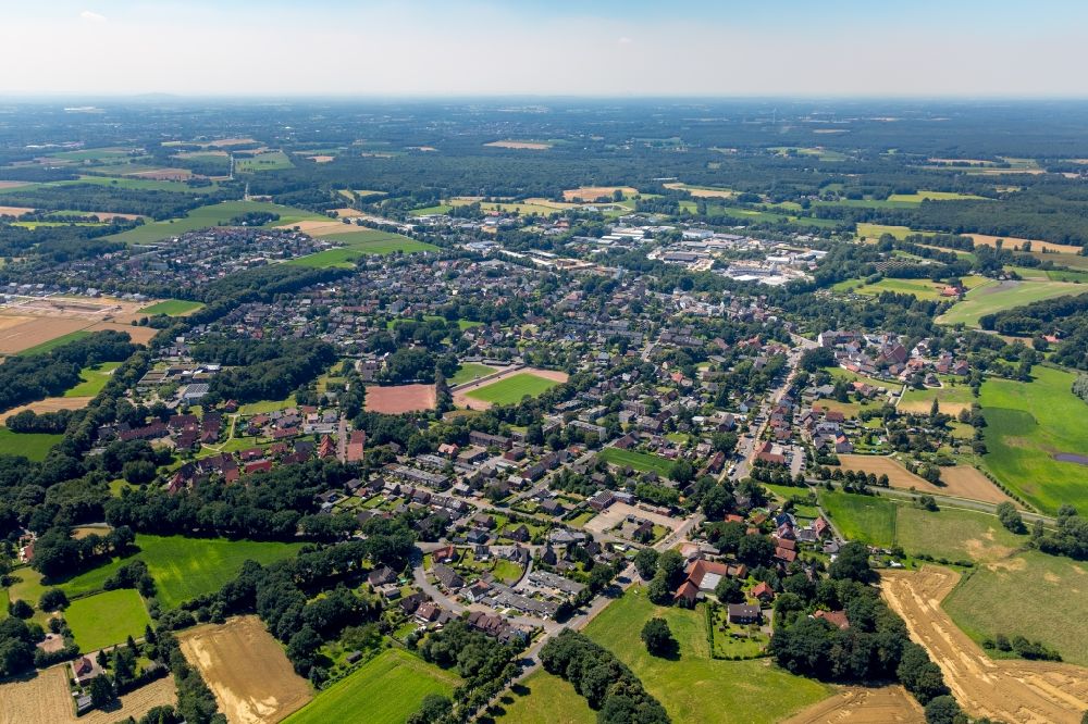 Aerial photograph Dorsten - District Wulfen in the city in Dorsten in the state North Rhine-Westphalia