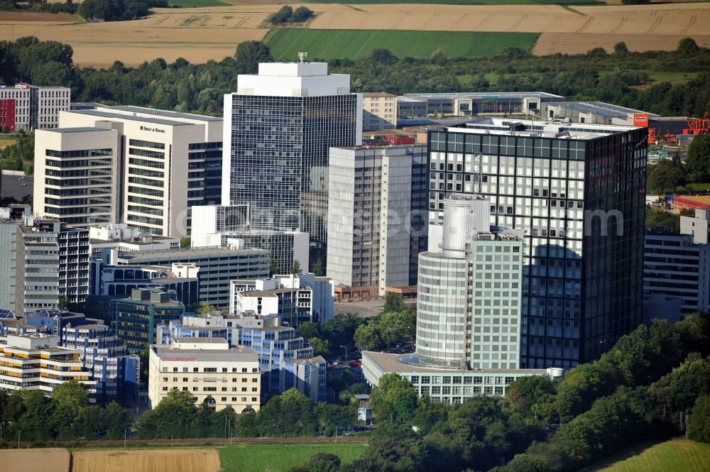 Eschborn from above - Partial view of the city Eschborn in the state of Hesse