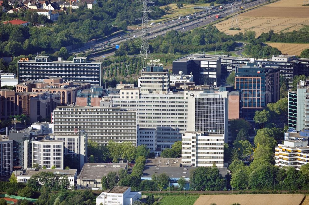 Aerial image Eschborn - Partial view of the city Eschborn in the state of Hesse
