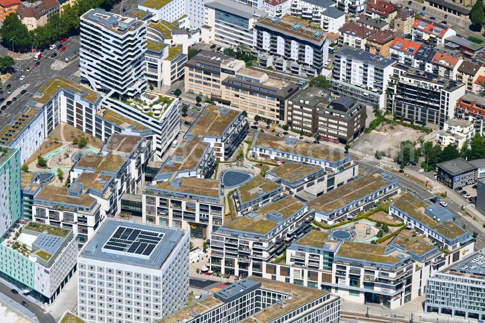 Aerial photograph Stuttgart - Construction of the new district center and shopping mall Milaneo in the European district of Stuttgart in Baden-Wuerttemberg BW